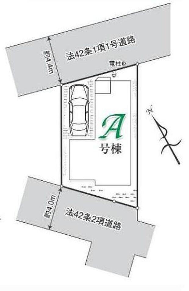 開放的な住環境の第一種低層住居専用地域。東武東上線「新河岸」駅徒歩９分！毎日の通勤通学もラクラク♪北・南を４ｍの公道に挟まれた通風採光良好な立地です！カースペース１台分完備♪