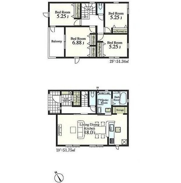 【4LDK】☆パントリー・SIC付き☆
キッチンのすぐ横の収納スペースはパントリーに最適♪家族が多いとすぐなくなってしまう水や食材をまとめ買いしても置き場所に困らないのはうれしいですね♪