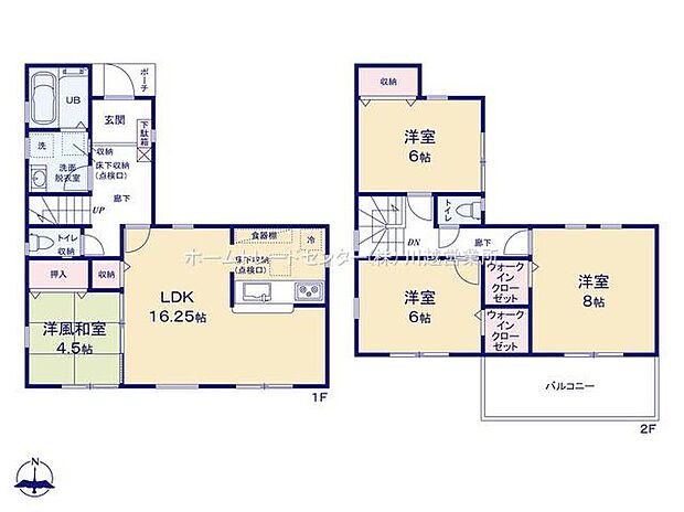【4LDK】☆全居室6帖以上・WIC2カ所☆
2階居室は全室6帖以上!成長につれて増えてくるお子様の荷物も、気にすること無くのびのびとしたお部屋を用意してあげられますね♪WICも2カ所設置いたしました!
