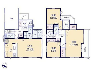 玄関吹抜け仕様♪大型吹抜けで採光を確保したデザイン性の魅せる階段！天井が高く開放的な空間が広がります！風通しと換気効率もアップ♪パントリー・SIC完備で収納も豊富です！ 