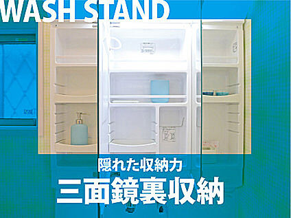 三面鏡裏収納