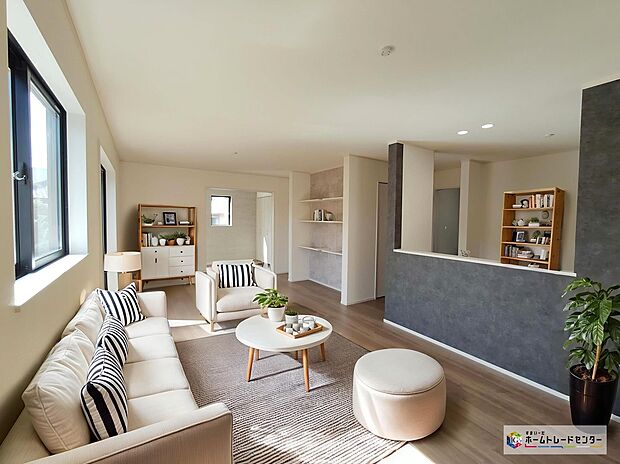 お陽さまの光をさわやかな風をたっぷりとりこめます。室内はいつも明るい印象なので気持ちの良い朝を迎えられます。※こちらはCGで画像を生成したイメージ画像になります。家具などは付いておりません。