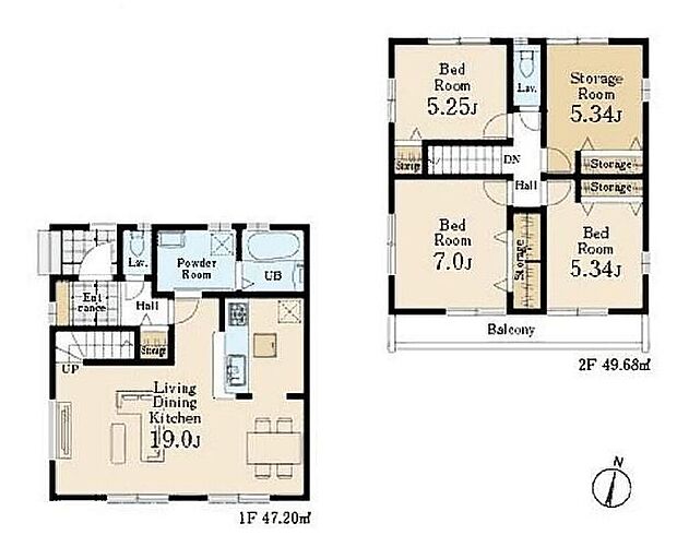 (5号棟)、価格6580万円、3LDK+S、土地面積110.62m2、建物面積96.88m2 