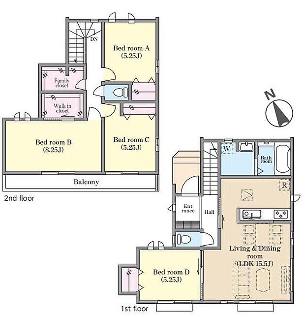 (C号棟)、価格5490万円、4LDK、土地面積108.15m2、建物面積98.53m2