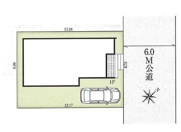 前道が6mあるので、車庫入れが苦手な方でも安心して入れられます。
住環境と利便性が魅力な第一種低層住居エリア☆