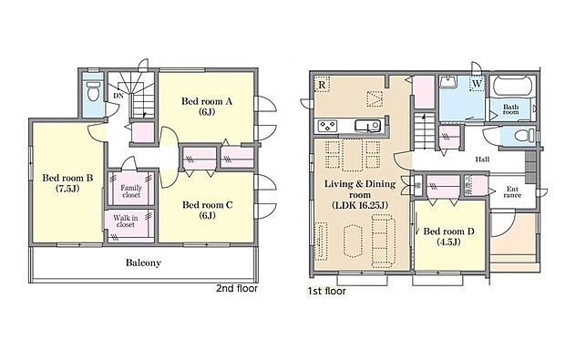 (A号棟)、価格4390万円、4LDK、土地面積158.62m2、建物面積104.33m2