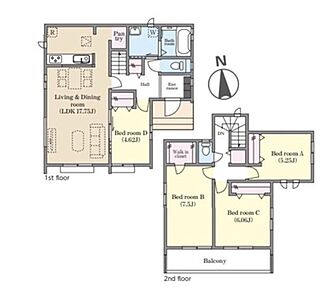 ●全室南向きの明るく心地よいお住まいです☆
●急な来客にも対応しやすい1階居室！リビングを通さず向かい入れられます♪
●2部屋から行き来できるワイドバルコニーは大きな布団も快適に干せて便利♪ 