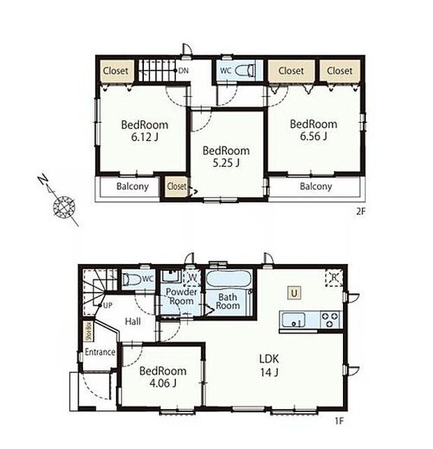 【4LDK】全居室南向きの陽光あふれる明るいお住まい☆
お料理中も、ご家族との会話が弾む対面式キッチン採用！
リビング横の洋室は、キッズスペースにもピッタリ♪
