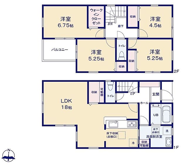 【4LDK】広々としたLDKに、自分好みのインテリアでレイアウト。
季節ごとに模様替えなども、楽しみの一つとなりそうです。