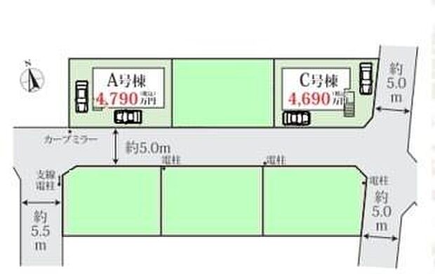 【全体区画図】自然環境と景観を守りながら、静かで落ち着いた暮らしができる風致地区。お買い物施設も充実の便利なエリアです。