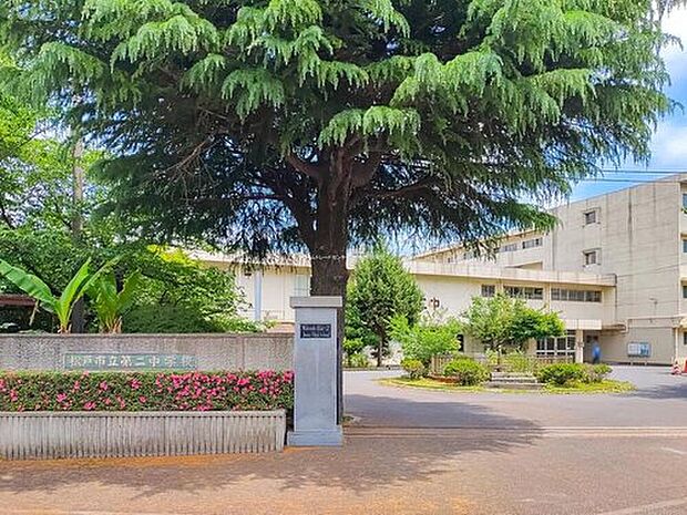 松戸市立第二中学校（約770m）
