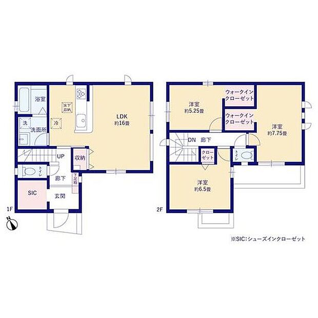 【3LDK】◆16帖のLDKは3面採光でいつも明るい印象です♪
◆水回りが集中しており、効率的でストレスのない家事動線♪
◆大容量のSIC、WIC(2ヶ所)など収納豊富なお住まいです♪