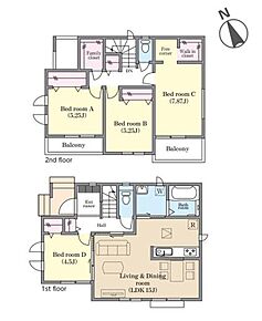 全居室南西向きの4LDKです☆
主寝室にフリーカウンターを設置♪書斎やお仕事スペースなど自由に使用できます！ 