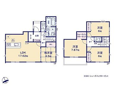 ◇対面システムキッチンを採用した広々17.62帖のLDK☆
◇全居室収納完備でお部屋がスッキリ片付きます！
◇リビング横には足を延ばして寛げる洋風和室♪ 