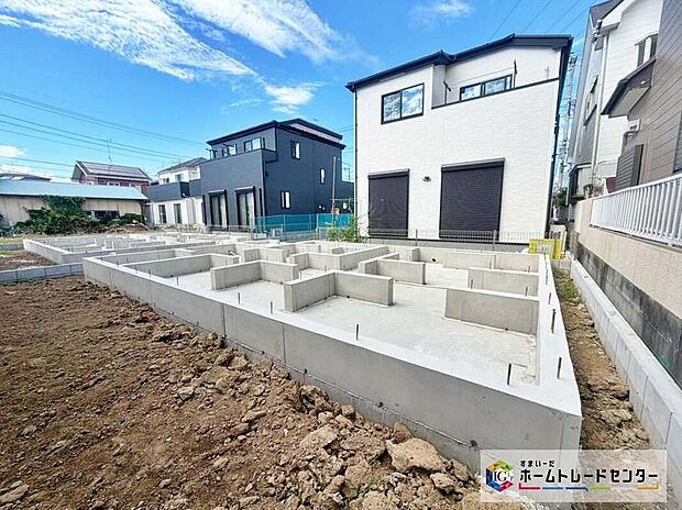 【【現地外観写真】】休日にご家族揃ってご見学はいかがでしょうか♪実際の現地を見てみると図面などではわからない、新たな発見もあります！まずは、お気軽にお問い合わせください♪