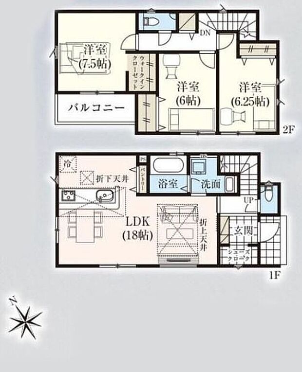 【3LDK】家族の一体感を感じられる広々スペース。家族と過ごす時間を大切にする方にぴったりのゆとりの住空間です♪
