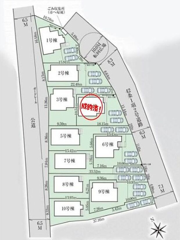【全体区画図】JR常磐線「松戸」駅までバスで14分「日大病院入口」停歩6分♪