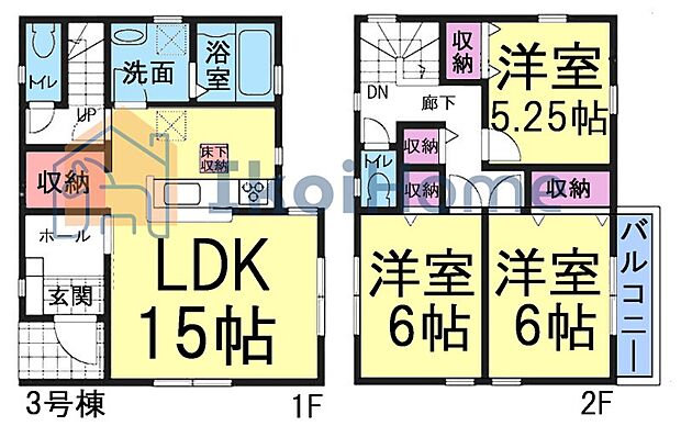 ●年中無休:当日予約可●人気の対面式キッチンの間取り。全居室に収納スペース完備しております!