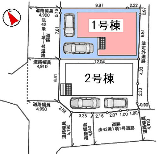 区画図です!工事状況随時更新！
