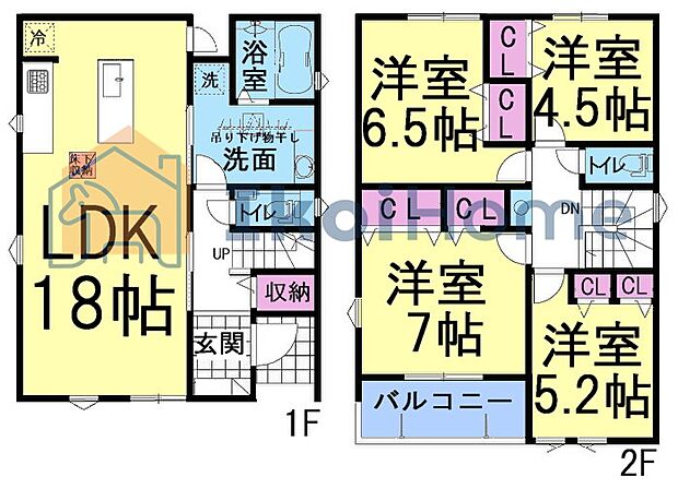 【ホームページに現地動画掲載中】●年中無休:当日予約可●全居室収納完備!洗面室広々ゆったりな間取り!