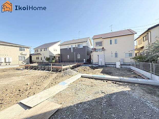 【外観】【ホームページに現地動画掲載中】●年中無休:当日予約可●南向きで陽当り良好♪敷地広々4号棟約72坪!