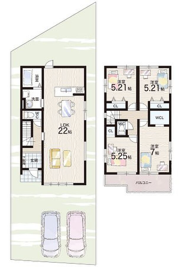 【4LDK】○膳所小学校・・・徒歩6分 ○粟津中学校・・・徒歩17分