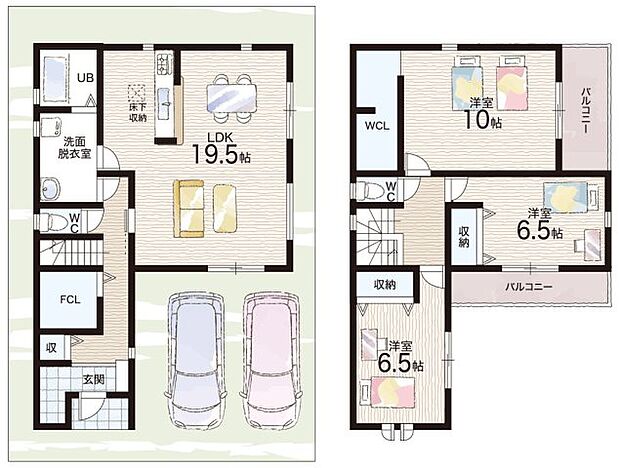 【3LDK】○治田小学校・・・徒歩19分 ○栗東中学校・・・徒歩33分