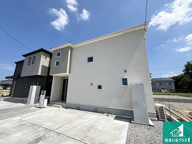 【外観】お客様に長く安心して住んでいだだける事にこだわった家づくり！住んでからのアフターサービスにもしっかりと取り組んでいます！