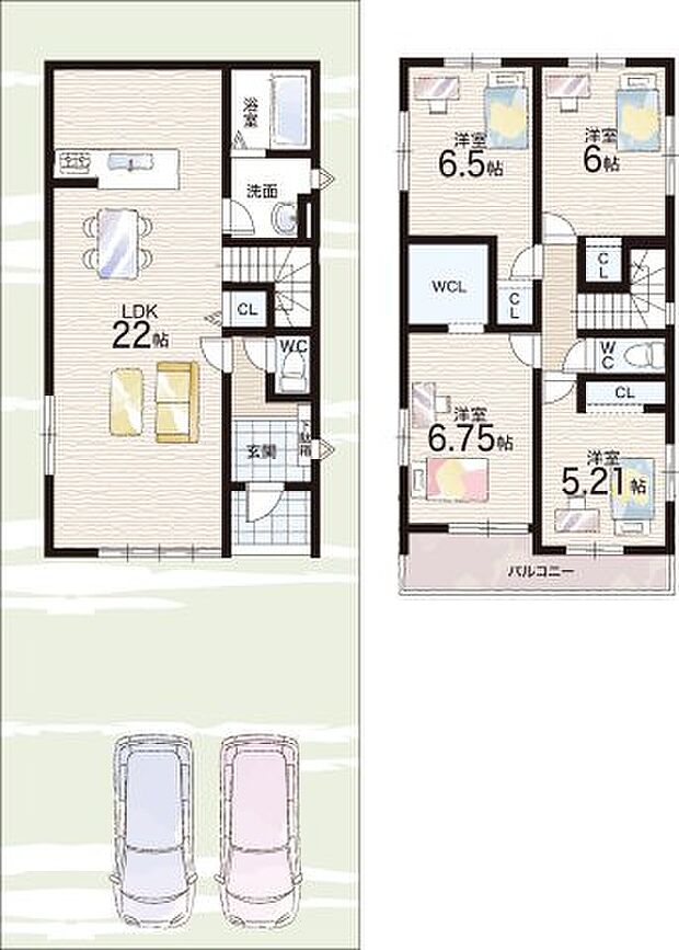 【4LDK】○治田西小学校・・・徒歩7分 ○栗東西中学校・・・徒歩23分