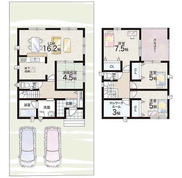 【4LDK】○白子小学校・・・徒歩9分 ○鼓ケ浦中学校・・・徒歩4分