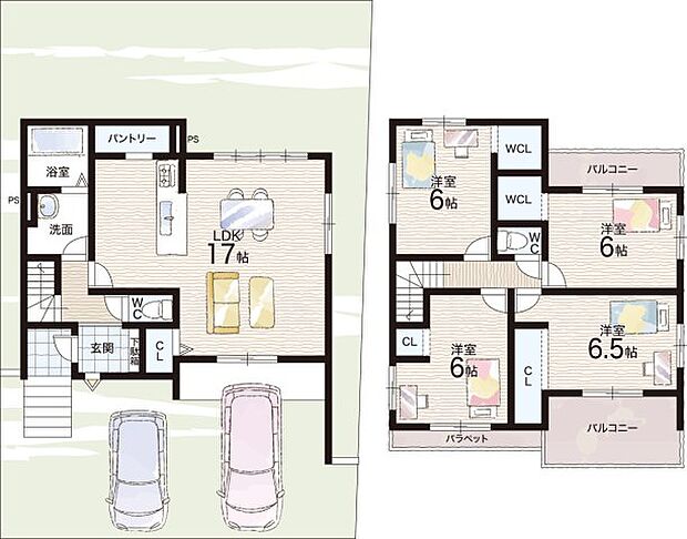 【4LDK】○石部小学校・・・徒歩9分 ○石部中学校・・・徒歩7分