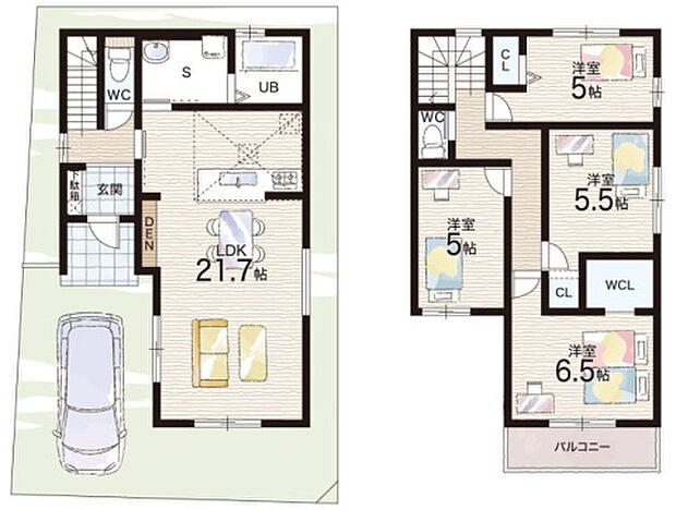 【4LDK】○物部小学校・・・徒歩23分 ○守山南中学校・・・徒歩24分