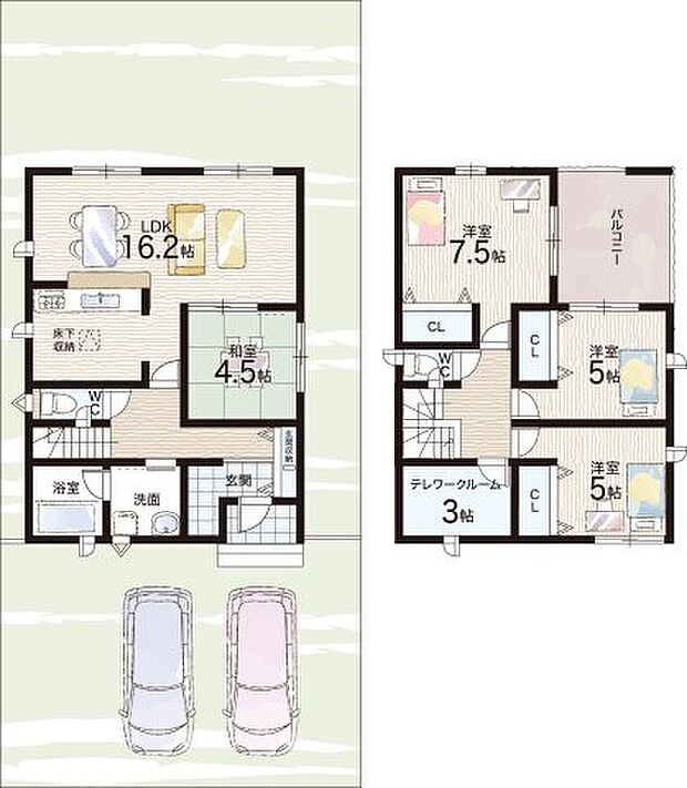 【4LDK+S(納戸)】○長太小学校・・・徒歩13分 ○大木中学校・・・徒歩16分