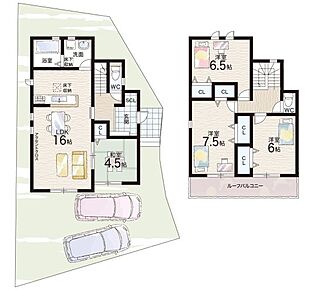 ○三上小学校・・・徒歩15分 ○野洲中学校・・・徒歩54分 