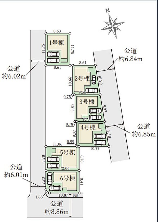 全6区画
