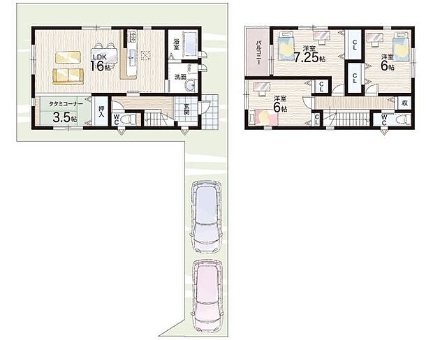 【3LDK】○高丘東小学校・・・徒歩7分 ○高丘中学校・・・徒歩3分