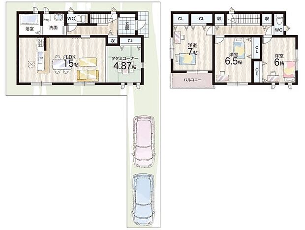 【3LDK】○高丘西小学校・・・徒歩14分 ○高丘中学校・・・徒歩19分
