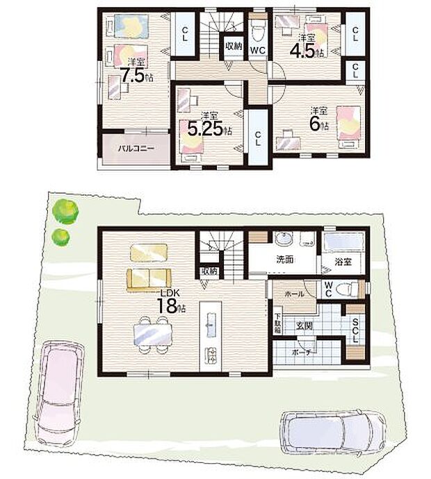 【4LDK】○平岡小学校・・・徒歩11分 ○平岡南中学校・・・徒歩6分