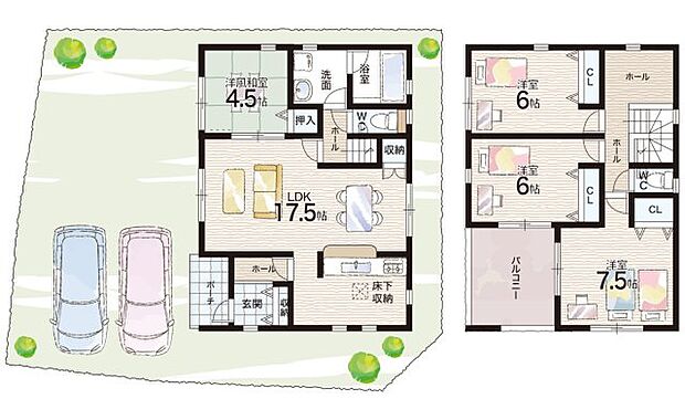 【4LDK】○赤穂小学校・・・徒歩15分 ○赤穂中学校・・・徒歩26分