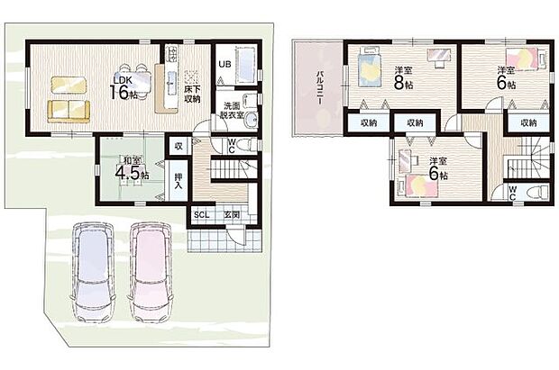 【4LDK】○小宅小学校・・・徒歩18分 ○龍野東中学校・・・徒歩22分