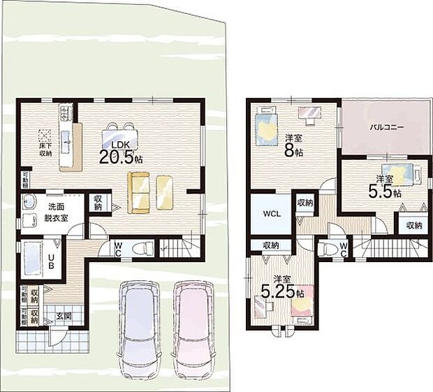 【3LDK】○四郷学院小学校・・・徒歩20分 ○四郷学院中学校・・・徒歩20分