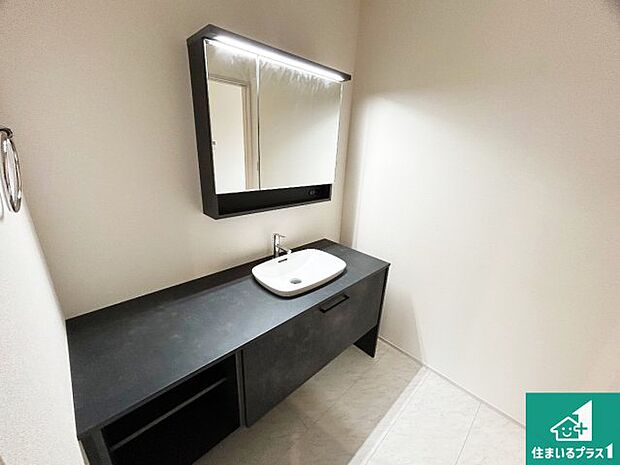 【キッチンシンク】蛇口の先端に浄水器を内蔵しています！原水と浄水、お湯と冷水、シャワーの切替えがワンタッチなので用途によって使い分けられます。