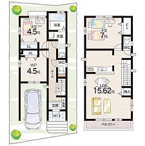 ○人丸小学校・・・徒歩12分 ○大蔵中学校・・・徒歩8分 