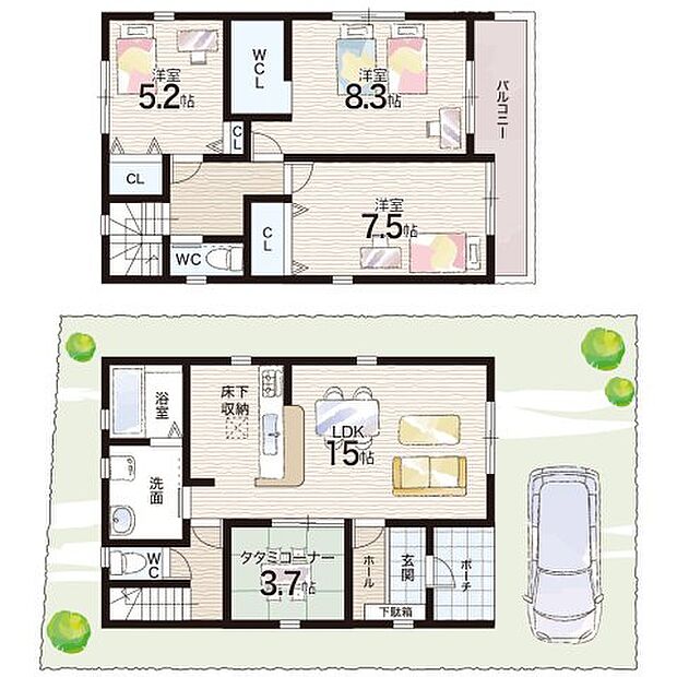 【3LDK】○貴崎小学校・・・徒歩３分 ○望海中学校・・・徒歩１８分