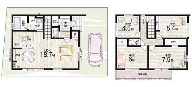 【5LDK】○大観小学校・・・徒歩9分 ○衣川中学校・・・徒歩11分