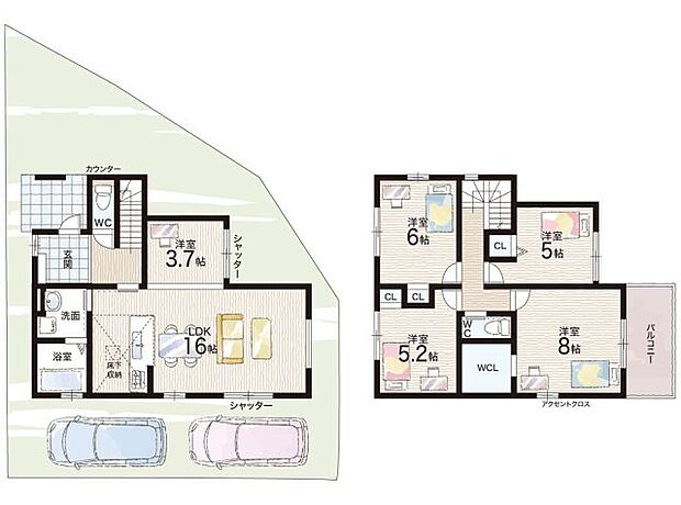 【4LDK】○荒川小学校・・・徒歩24分 ○山陽中学校・・・徒歩30分