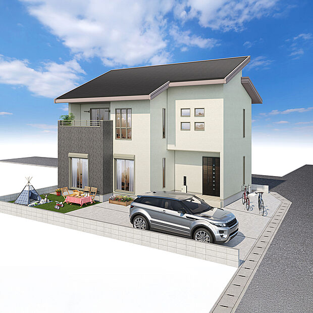 ２号棟　外観イメージパース