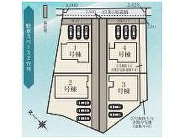 駐車２台以上可能スペース有☆