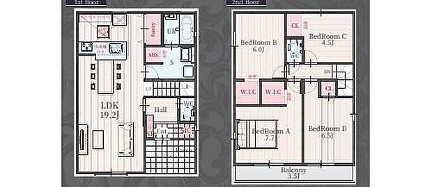 (2号棟)、価格4299万円、4LDK、土地面積113.08m2、建物面積103.32m2