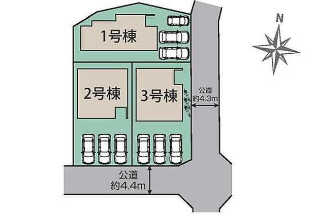 駐車３台可能スペース有☆